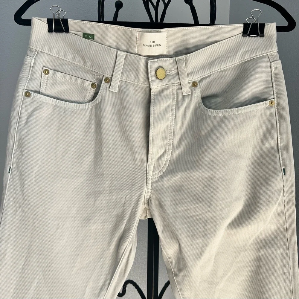Sid Mashburn Cream Slim Men Jeans - Picture 5 of 8